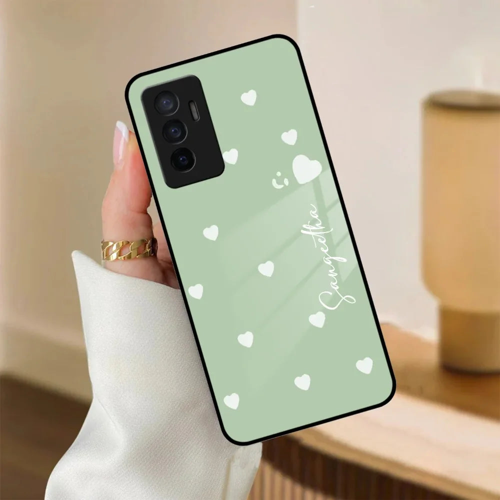 Be Loved Customized Glass Case Cover Mint Green For Vivo - ShopOnCliQ