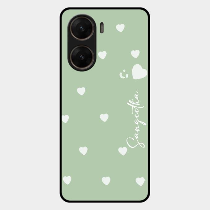 Be Loved Customized Glass Case Cover Mint Green For Vivo V29E 5G