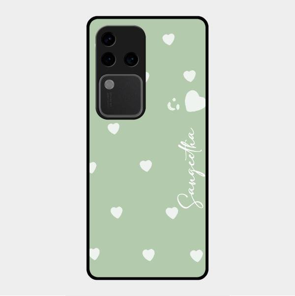 Be Loved Customized Glass Case Cover Mint Green For Vivo V30 Pro 5G