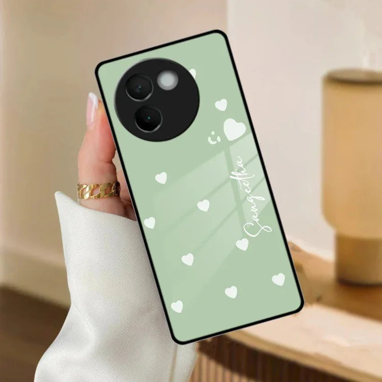 Be Loved Customized Glass Case Cover Mint Green For Vivo - ShopOnCliQ