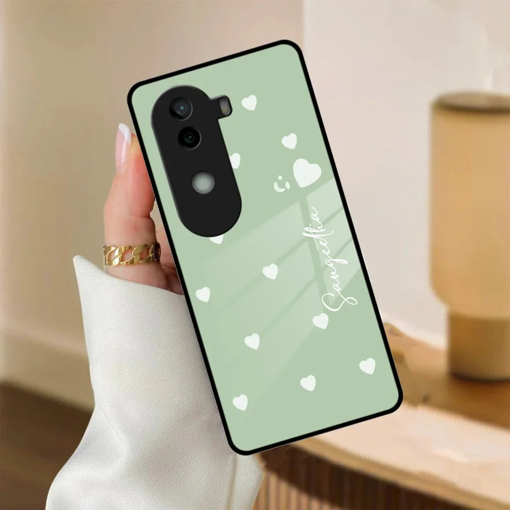 Be Loved Customized Glass Case Cover Mint Green For iQOO - ShopOnCliQ