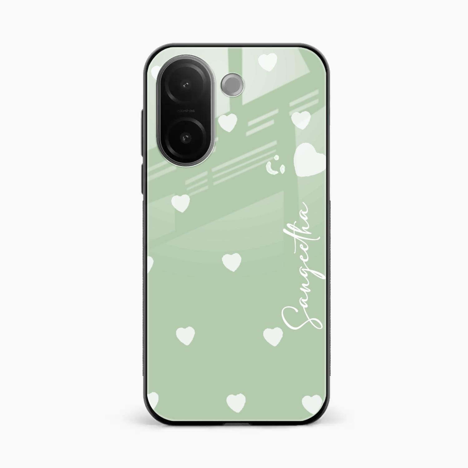 Be Loved Customized Glass Case Cover Mint Green For Vivo V60e 5G