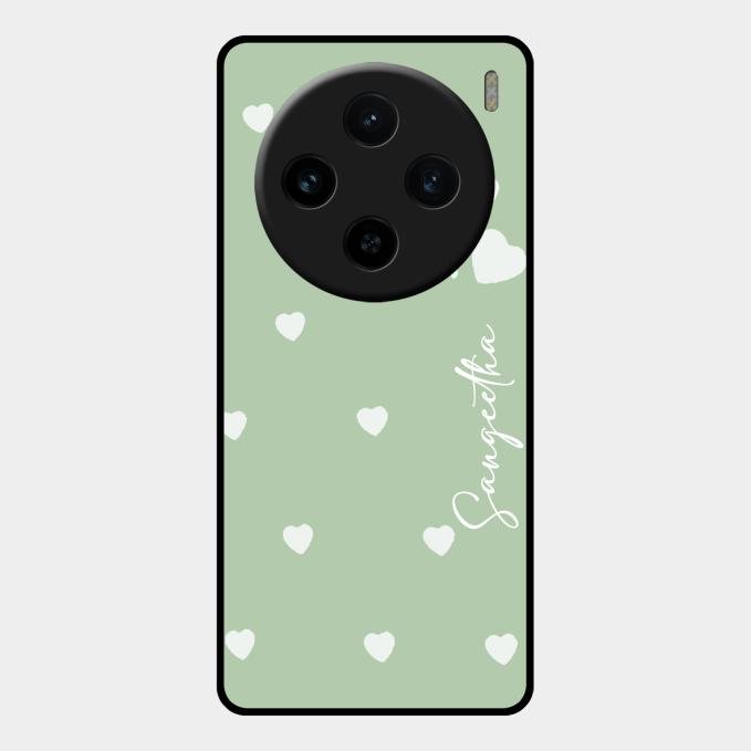 Be Loved Customized Glass Case Cover Mint Green For Vivo X100 5G