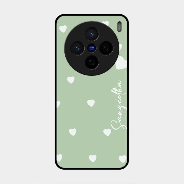 Be Loved Customized Glass Case Cover Mint Green For Vivo X200 5G