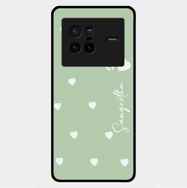 Be Loved Customized Glass Case Cover Mint Green For Vivo X80 5G