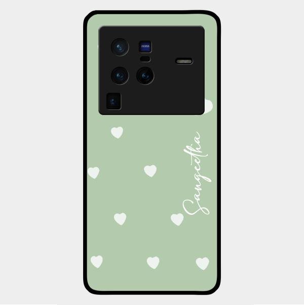 Be Loved Customized Glass Case Cover Mint Green For Vivo X80 Pro 5G