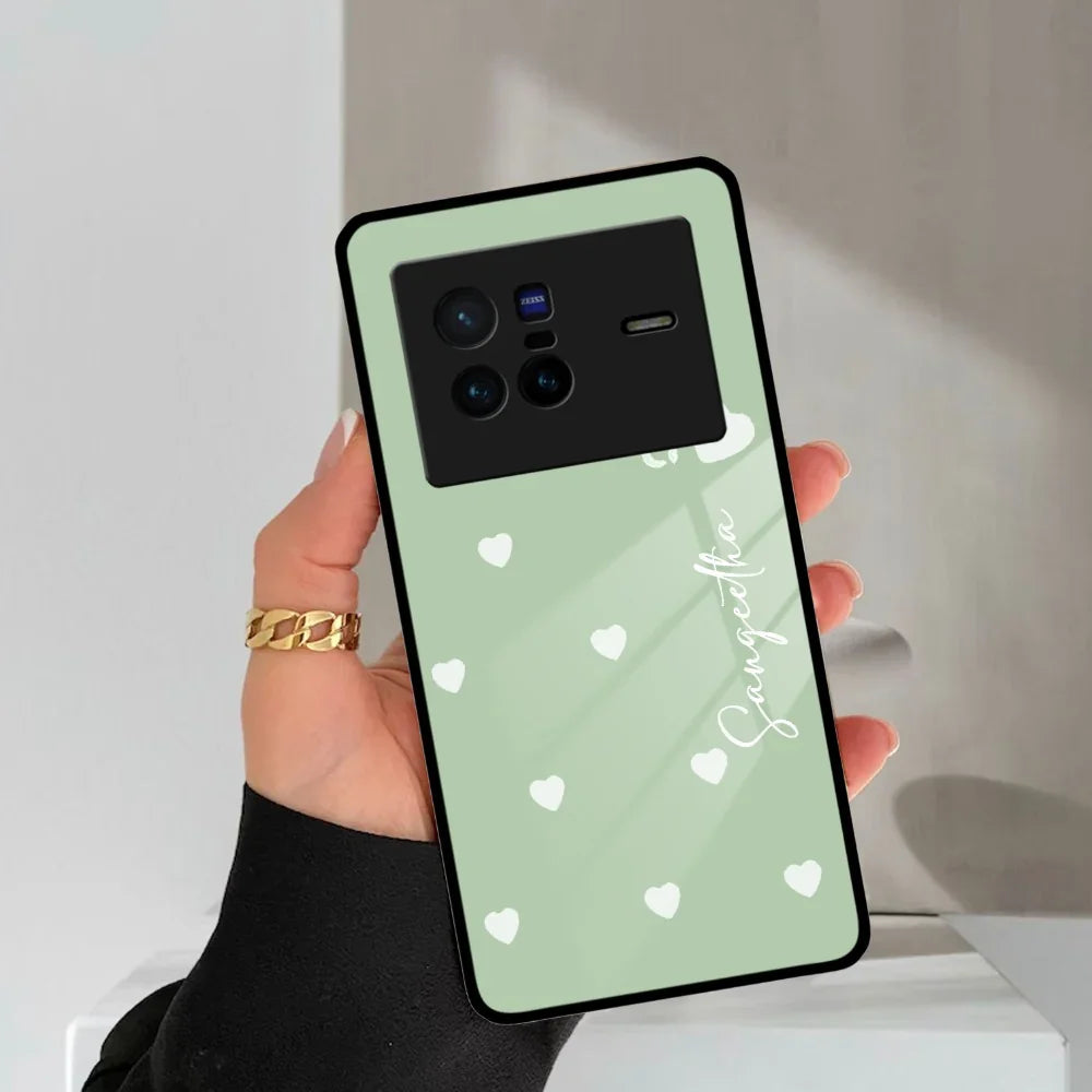 Be Loved Customized Glass Case Cover Mint Green For Vivo - ShopOnCliQ