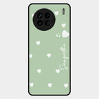 Be Loved Customized Glass Case Cover Mint Green For Vivo X90 5G