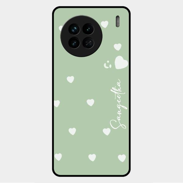 Be Loved Customized Glass Case Cover Mint Green For Vivo X90 5G