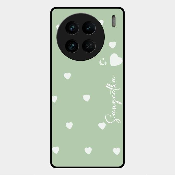 Be Loved Customized Glass Case Cover Mint Green For Vivo X90 Pro 5G