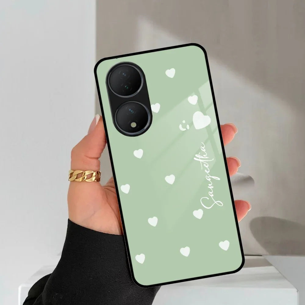 Be Loved Customized Glass Case Cover Mint Green For Vivo - ShopOnCliQ