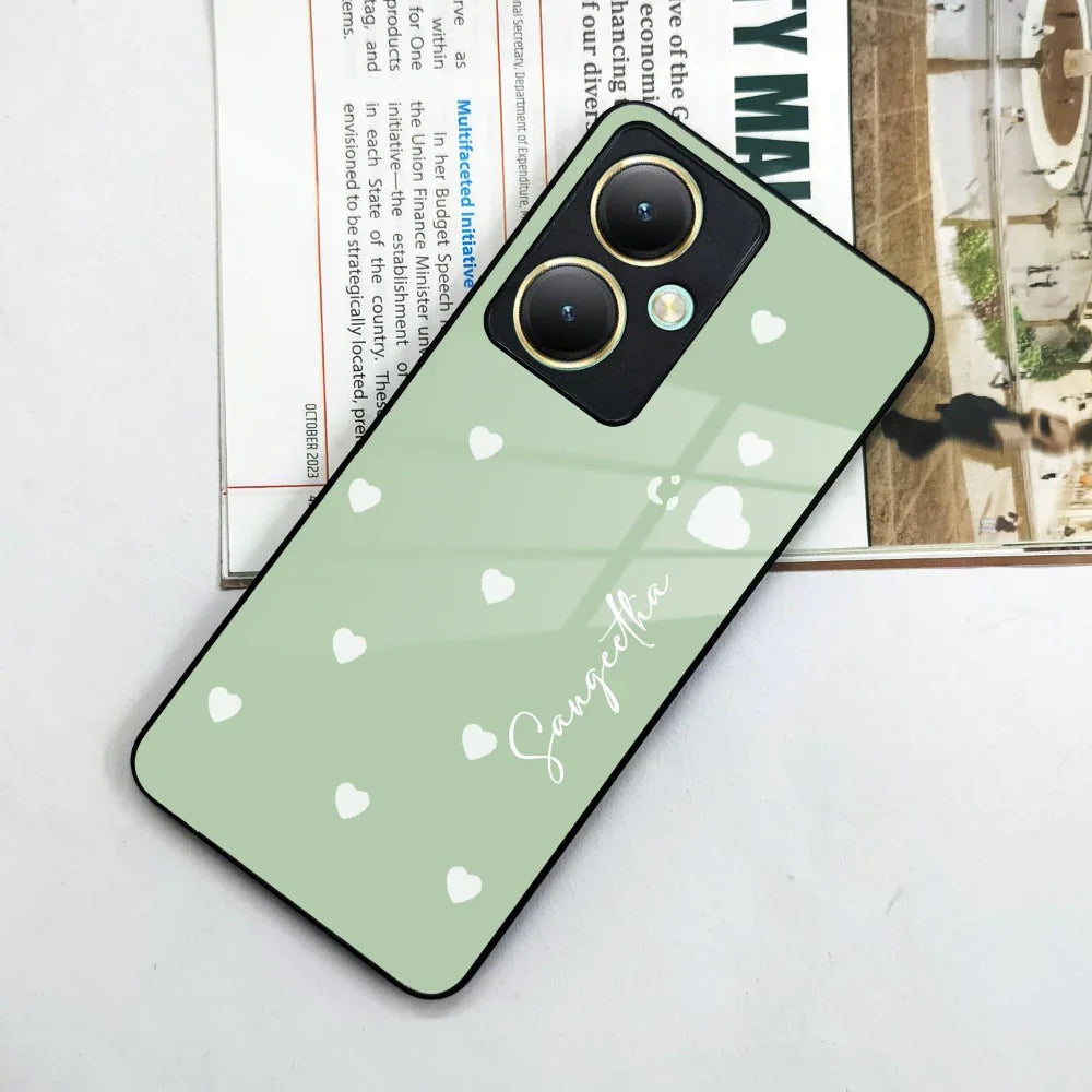 Be Loved Customized Glass Case Cover Mint Green For Vivo - ShopOnCliQ