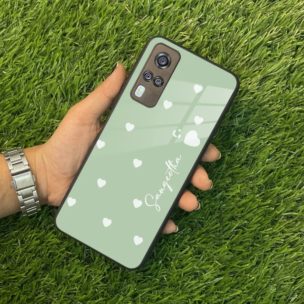 Be Loved Customized Glass Case Cover Mint Green For Vivo - ShopOnCliQ