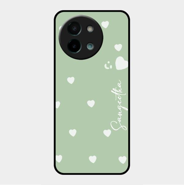 Be Loved Customized Glass Case Cover Mint Green For Vivo Y58 5G