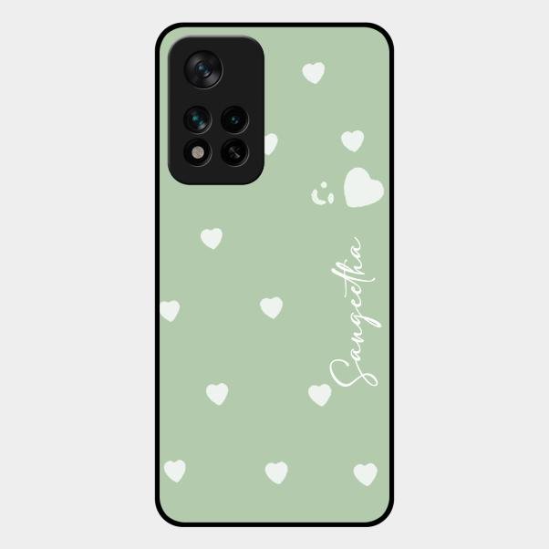 Be Loved Customized Glass Case Cover Mint Green For Xiaomi 11I 5G