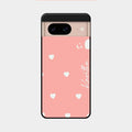 Be Loved Customized Glass Case Cover Peach For Google Pixel 8 5G