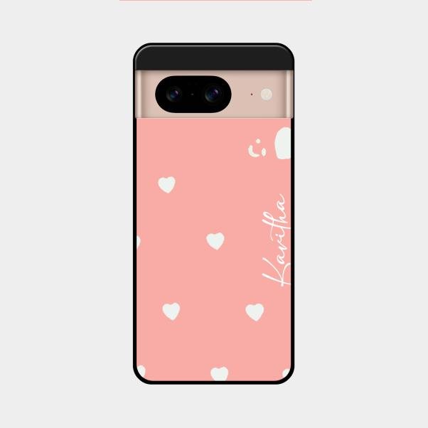 Be Loved Customized Glass Case Cover Peach For Google Pixel 8 5G