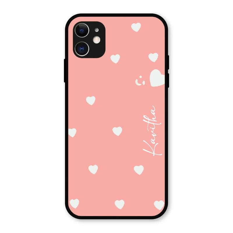 Be Loved Customized Glass Case Cover Peach For iPhone 11