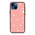 Be Loved Customized Glass Case Cover Peach For iPhone 13 mini
