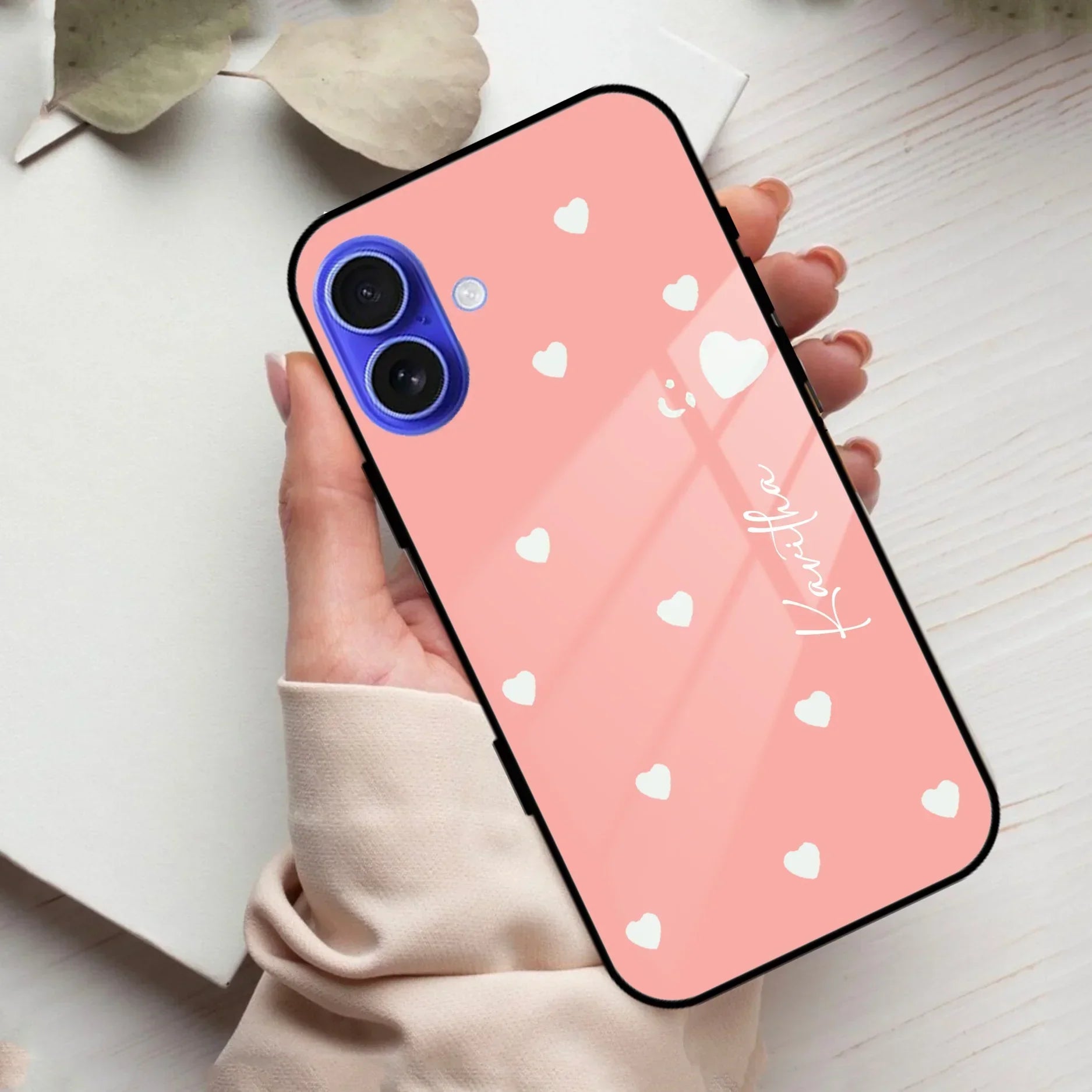 Be Loved Customized Glass Case Cover Peach For iPhone - ShopOnCliQ