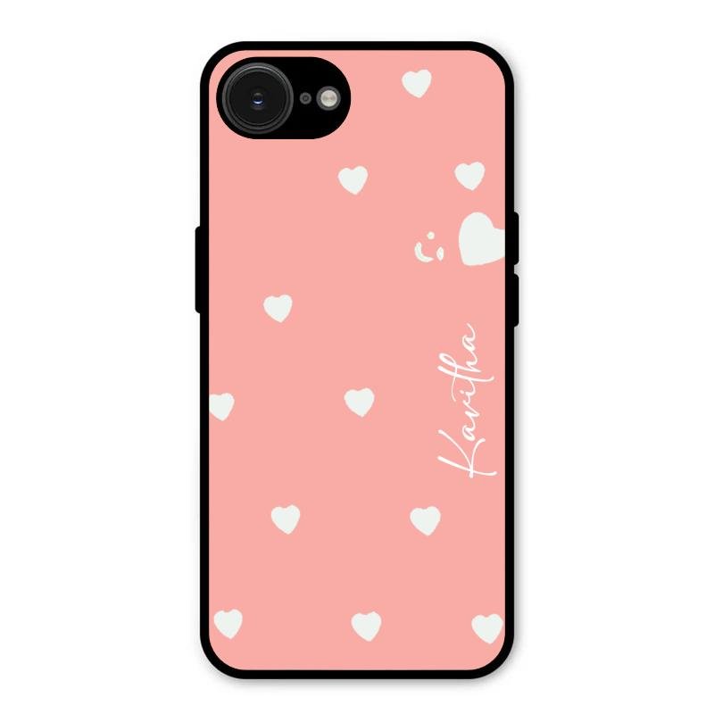 Be Loved Customized Glass Case Cover Peach For iPhone 16e