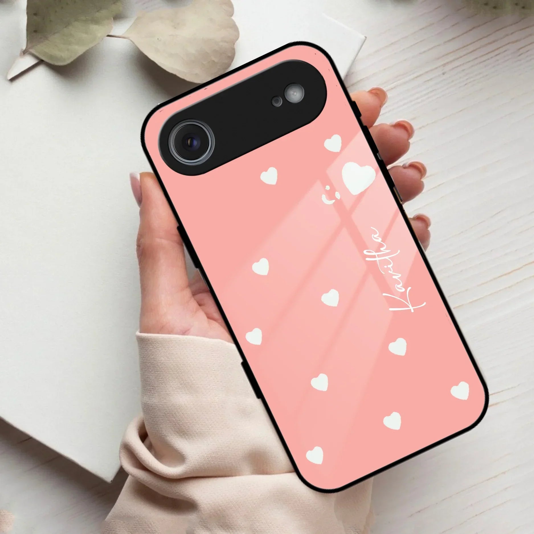 Be Loved Customized Glass Case Cover Peach For iPhone - ShopOnCliQ