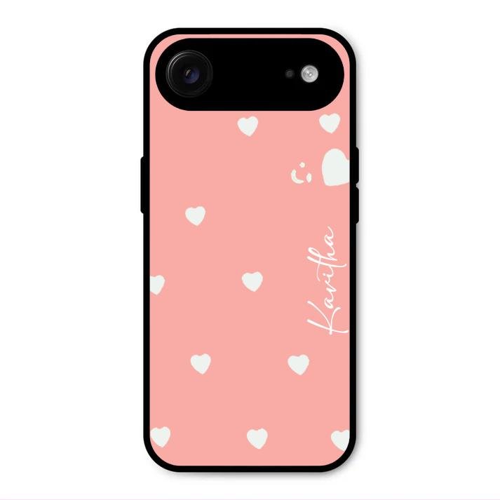 Be Loved Customized Glass Case Cover Peach For iPhone Air