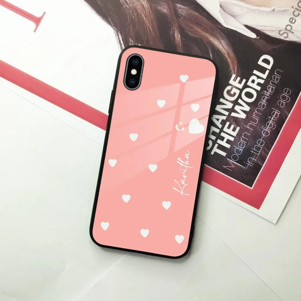 Be Loved Customized Glass Case Cover Peach For iPhone - ShopOnCliQ