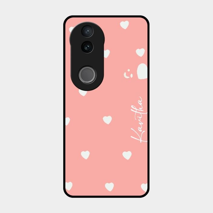 Be Loved Customized Glass Case Cover Peach For Iqoo Z10R