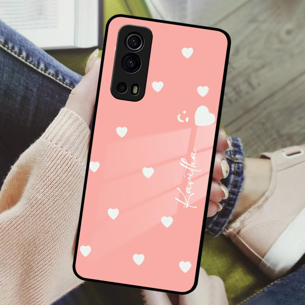 Be Loved Customized Glass Case Cover Peach For Vivo - ShopOnCliQ