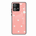 Be Loved Customized Glass Case Cover Peach For Motorola Edge 40 5G