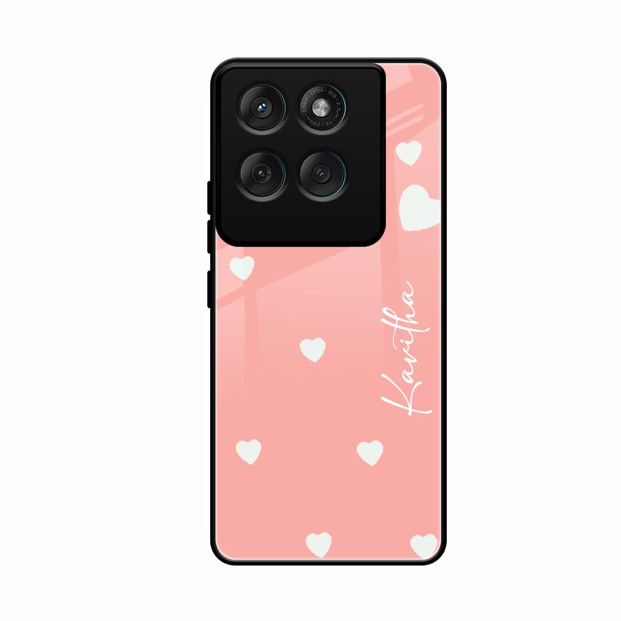 Be Loved Customized Glass Case Cover Peach For Motorola Edge 60 Pro 5G