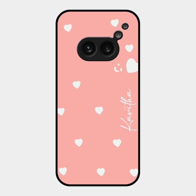 Be Loved Customized Glass Case Cover Peach For Nothing Phone 2A 5G