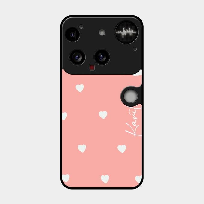 Be Loved Customized Glass Case Cover Peach For Nothing Phone 3 5G