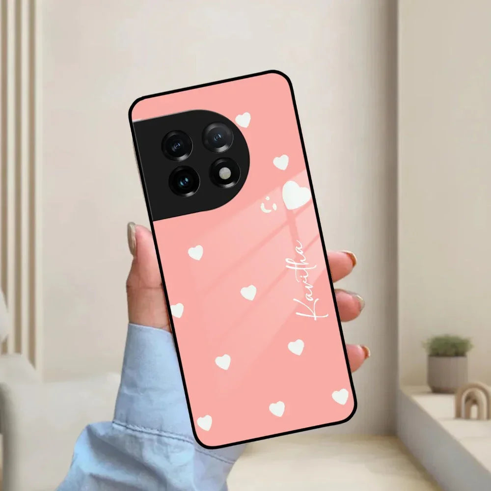 Be Loved Customized Glass Case Cover Peach For Oneplus - ShopOnCliQ