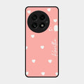 Be Loved Customized Glass Case Cover Peach For Oneplus 13 5G