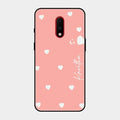 Be Loved Customized Glass Case Cover Peach For Oneplus 7