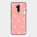 Be Loved Customized Glass Case Cover Peach For Oneplus 7T Pro