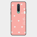 Be Loved Customized Glass Case Cover Peach For Oneplus 8