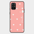 Be Loved Customized Glass Case Cover Peach For Oneplus 8T