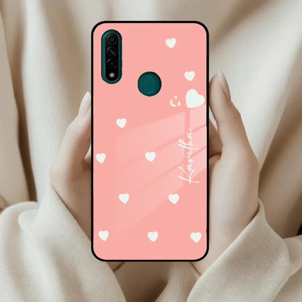 Be Loved Customized Glass Case Cover Peach For Oppo - ShopOnCliQ