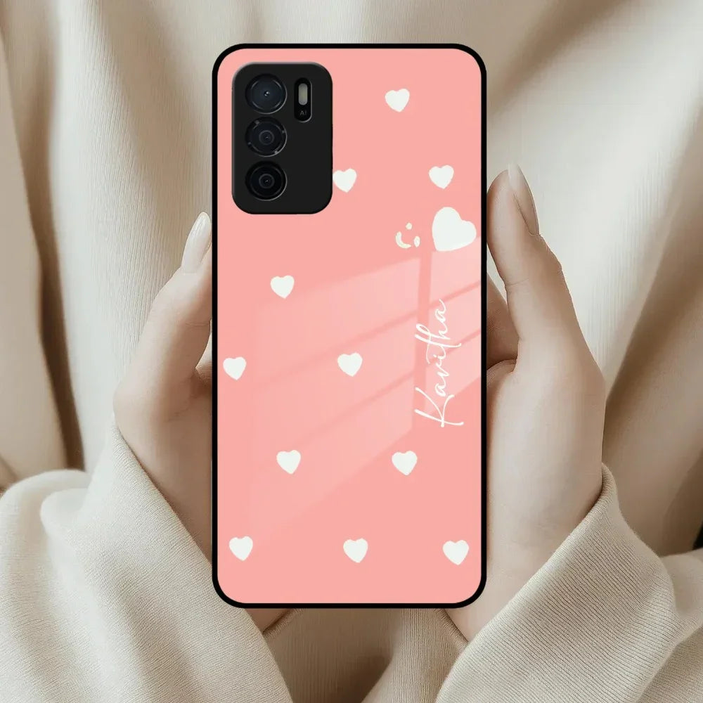 Be Loved Customized Glass Case Cover Peach For Oppo - ShopOnCliQ