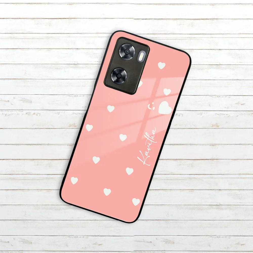 Be Loved Customized Glass Case Cover Peach For Oppo - ShopOnCliQ
