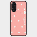 Be Loved Customized Glass Case Cover Peach For Oppo A78 5G