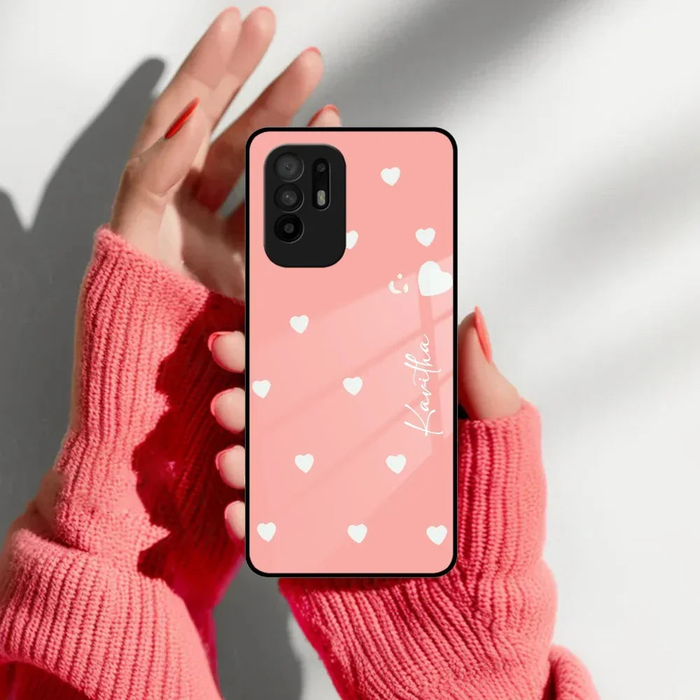Be Loved Customized Glass Case Cover Peach For Oppo - ShopOnCliQ