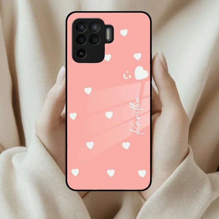 Be Loved Customized Glass Case Cover Peach For Oppo - ShopOnCliQ