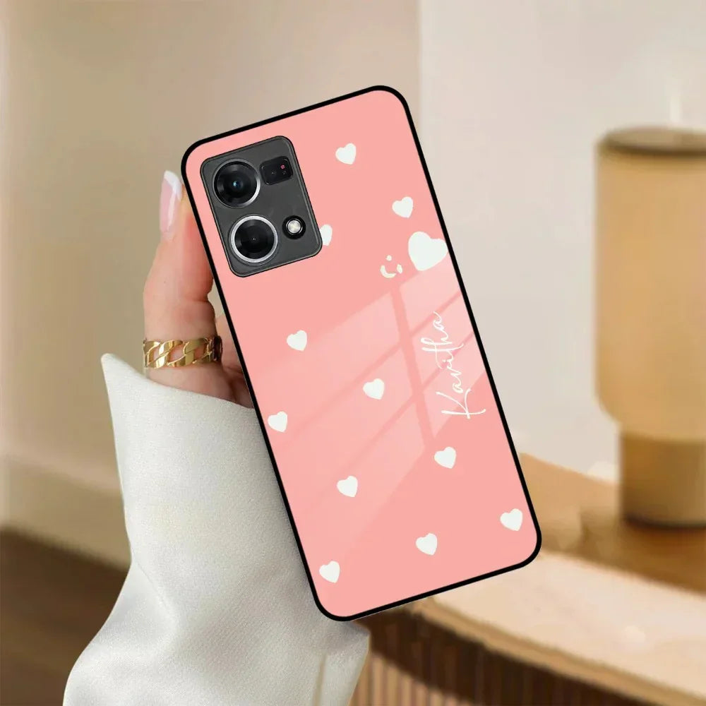Be Loved Customized Glass Case Cover Peach For Oppo - ShopOnCliQ