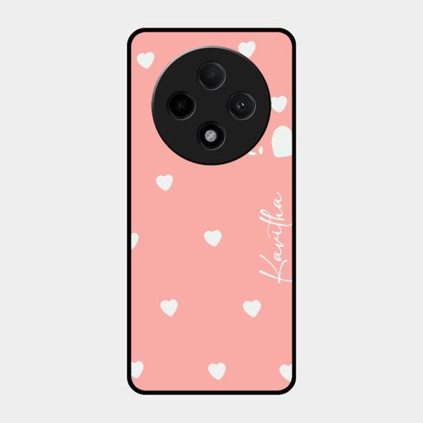 Be Loved Customized Glass Case Cover Peach For Oppo F27 Pro Plus 5G