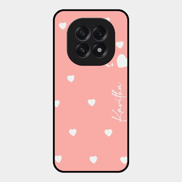 Be Loved Customized Glass Case Cover Peach For Oppo F29 5G