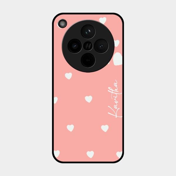 Be Loved Customized Glass Case Cover Peach For Oppo Find X8 5G